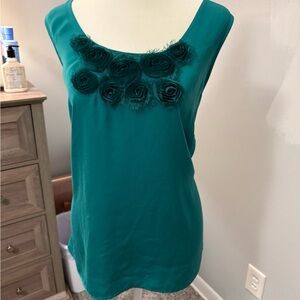 Loft size Large silk/polyester tank top